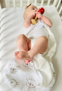 Śpiworek niemowlęcy NIKO / 0-6 / 1.5 TOG / misie białe