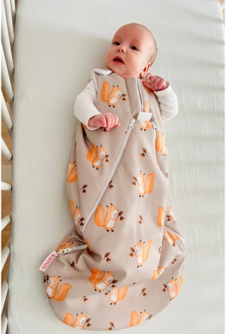 Śpiworek niemowlęcy NIKO / 0-6 / 2.5 TOG / wiewiórki