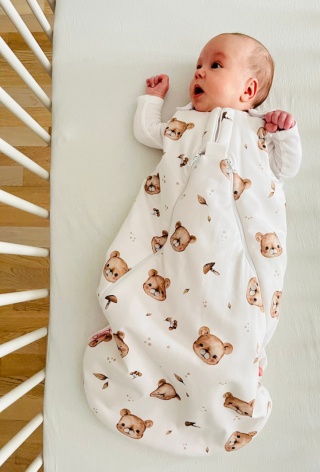 Śpiworek niemowlęcy NIKO / 6-12 / 1.8 TOG / misie