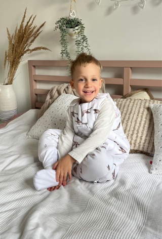Śpiworek z nogawkami MILO / 12-24 / 1.8 TOG / dzikie gęsi