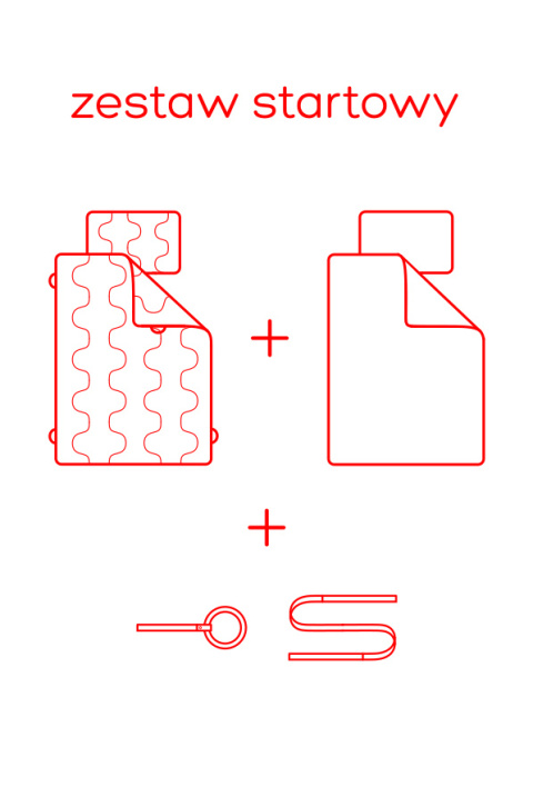 Pościel / zestaw startowy / 100x135 + 40x60