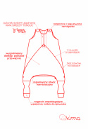 Śpiworek z nogawkami MILO / 24-36 / 2.5 TOG / misie
