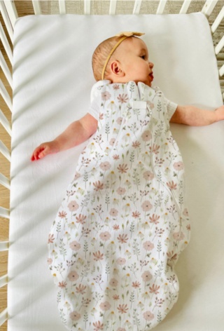 Śpiworek niemowlęcy NIKO / 0-6 / 1 TOG / łąka