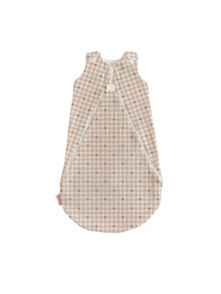 Śpiworek niemowlęcy NIKO / 0-6 / 1 TOG / pudrowe serduszka