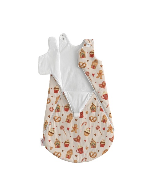 Śpiworek niemowlęcy NIKO / 0-6 / 2.5 TOG / pierniczki