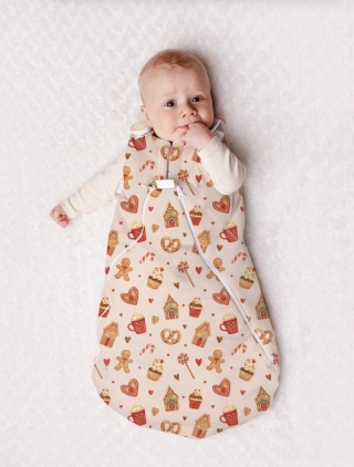 Śpiworek niemowlęcy NIKO / 0-6 / 2.5 TOG / pierniczki