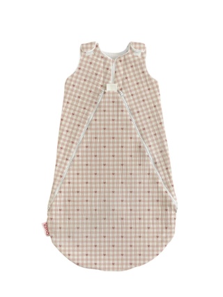 Śpiworek niemowlęcy NIKO / 6-12 / 1 TOG / pudrowe serduszka