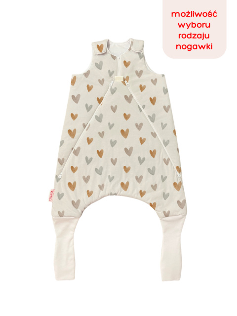 Śpiworek z nogawkami MILO / 12-24 / 1.5 TOG* / serca Śpiworek z nogawkami MILO / 12-24 / 1.5 TOG* / serca