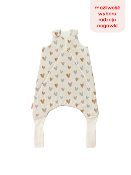 Śpiworek z nogawkami MILO / 6-12 / 1.5 TOG* / serca