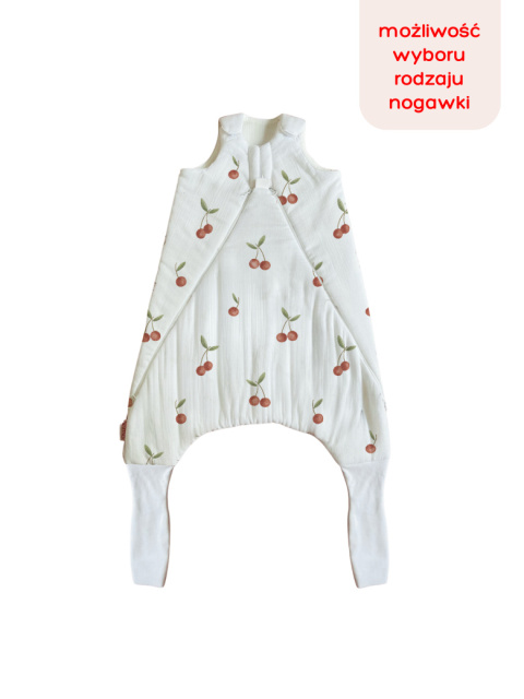 Śpiworek z nogawkami MILO / 6-12 / 1.5 TOG* / wisienki Śpiworek z nogawkami MILO / 6-12 / 1.5 TOG* / wisienki