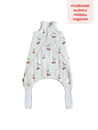 Śpiworek z nogawkami MILO / 6-12 / 1 TOG / wisienki
