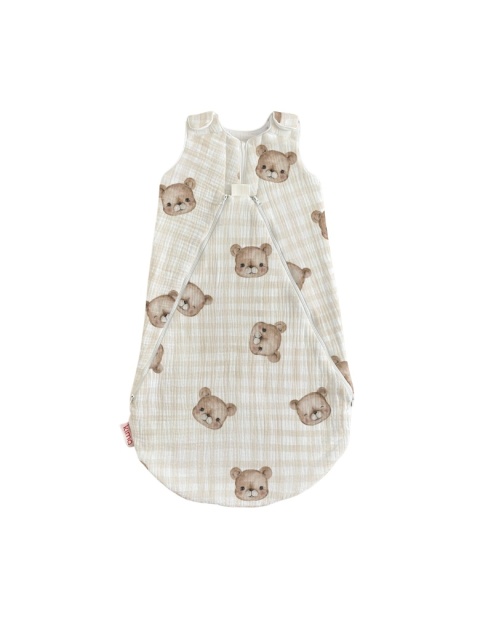 Śpiworek niemowlęcy NIKO / 0-6 / 1.8 TOG /słodki miś