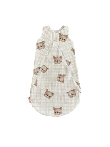 Śpiworek niemowlęcy NIKO / 0-6 / 1 TOG / słodki miś