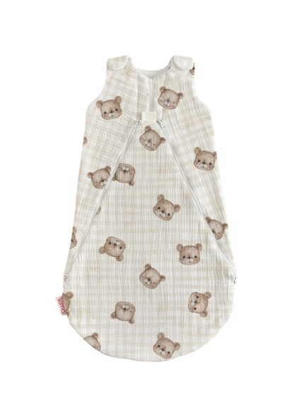 Śpiworek niemowlęcy NIKO / 6-12 / 1.8 TOG / słodki miś