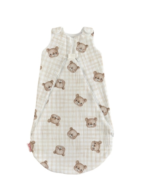 Śpiworek niemowlęcy NIKO / 6-12 / 1.8 TOG / słodki miś