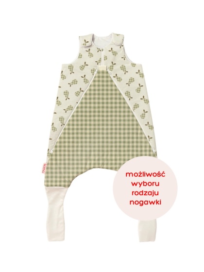 Śpiworek z nogawkami MILO / 12-24 / 1.8 TOG / gruszki i krata