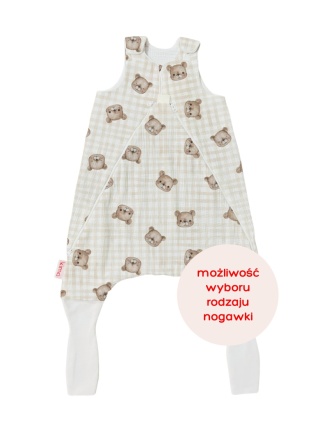 Śpiworek z nogawkami MILO / 24-36 / 1 TOG / słodki miś