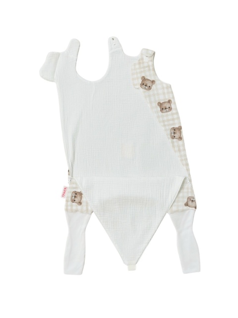 Śpiworek z nogawkami MILO / 6-12 / 1.8 TOG / słodki miś